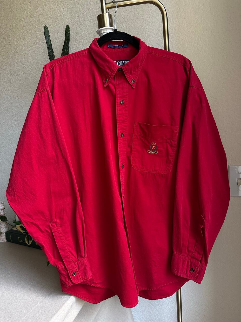 Vintage Chaps Ralph Lauren Red Long Sleeve
